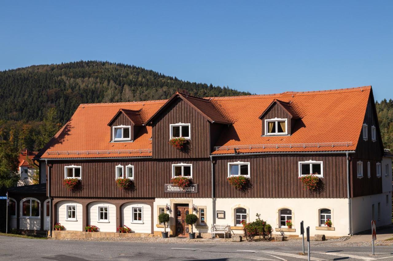 Dammschenke Gasthof & Hotel Kurort Jonsdorf Dış mekan fotoğraf